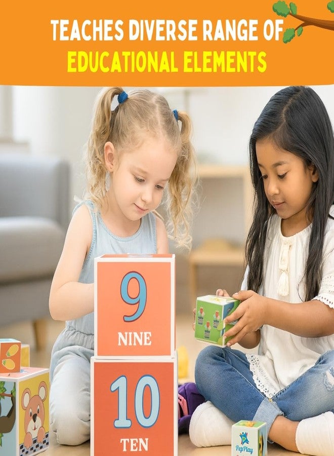 PepPlay Stacking And Nesting Cubes Educational Toys, Early Learning, Brain Activity, Travel-Friendly Toy For Toddlers, Montessori Toys For 1+ Year-Old, Gift For 1, 2 Years Old Boys & Girls, Multicolor - Image 3
